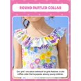 thumbnail image 2 of Traje de baño de una pieza Angel Season Volante Daisy Floral 5T, 2 of 5