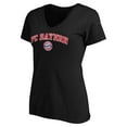 thumbnail image 2 of Women's Black Bayern Munich Heart and Soul V-Neck T-Shirt, 2 of 3