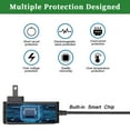 thumbnail image 6 of Gonine 12V Gateway Laptop Charger, 12V 2A Power Supply, Charge for GWTC116-2BL GWTN156-11BK SAW30-120-2000U GWTC116-2BK GWNC21524-BL GWTC116 GWTN156 GWTN116. with Gateway laptop Power Cord, 6 of 7