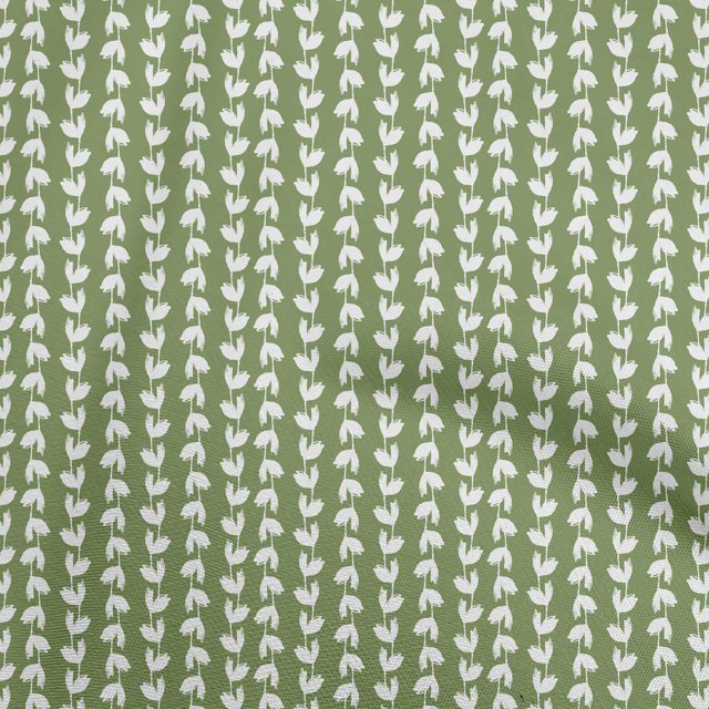 oneOone Cotton Cambric Green Fabric Florals Sewing Craft Projects Fabric Prints By Yard 56 Inch Wide