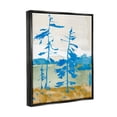 thumbnail image 3 of Stupell Industries Modern Blue Trees Landscape Painting Jet Black Floating Framed Canvas Print Wall Art, Design by Jacob Green, 3 of 6