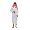 thumbnail image 1 of Classification des Produits - Style Tenue pour Spectacles sur Scène Homme Adulte Blanc Arabe Turban Rouge Élégamment Conçu, 1 of 4