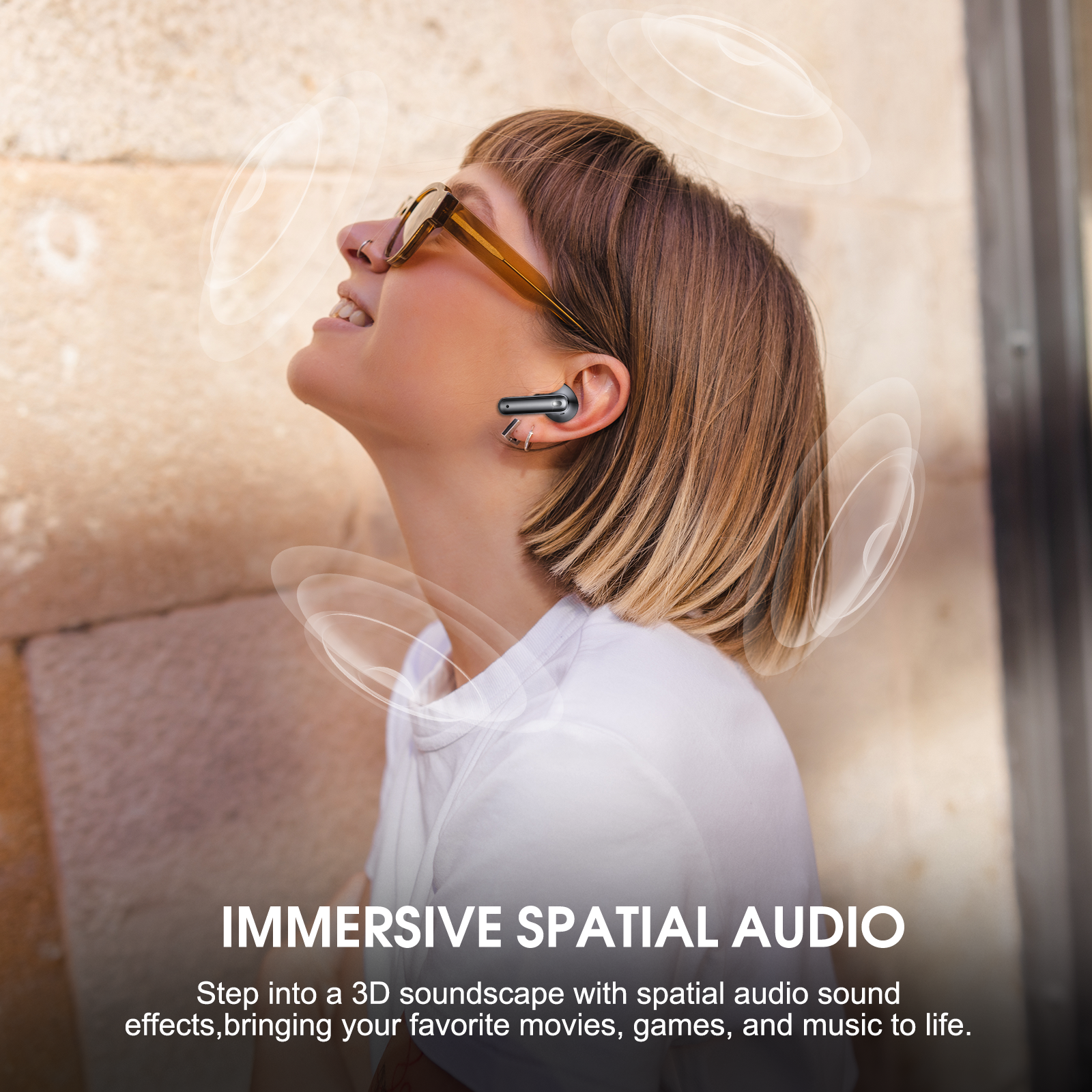 Geryst Aura 1 Wireless Earbuds with 55dB ANC, 60H Battery photo 5