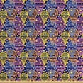 thumbnail image 1 of Geometric Upholstery Fabric by the Yard, Memphis Style Eighties Inspirations in Dotted Background with Ice Cream Motifs, Decorative Fabric for DIY and Home Accents, Multicolor by Ambesonne, 1 of 4