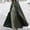 Army Green, variant on Turilly Women Autumn Fashion Solid Hooded Button Cloak Split Fork Woolen Coat