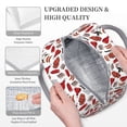 thumbnail image 3 of Fotbe Red Food Bolsa de Almuerzo con Estampado, Lonchera Aislada, Contenedor de Comida Reutilizable Tipo Cooler a Prueba de Fugas, 3 of 6