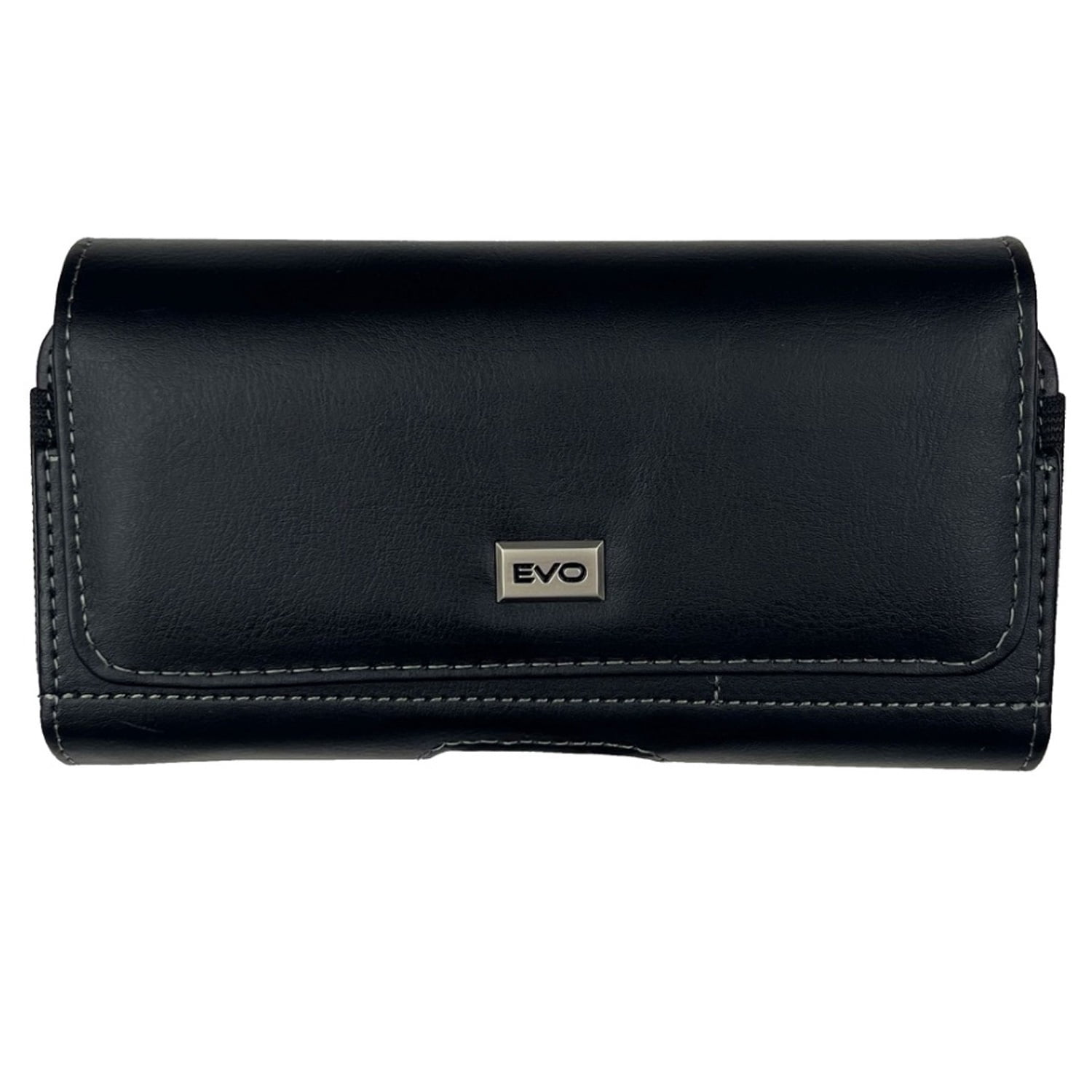 EVO 5.5" Textured Leather Holster Case for Mobile Phones - Black