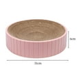thumbnail image 3 of Rascador Redondo para Gatos, Protector de Sofá para Gatos de Interior, Molinillo de Garra, Tabla para Rascar Cama Nido, Almohadilla para Rascar, Tabla Rosa SM SunniMix Rascador para gatos, 3 of 8