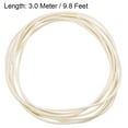 thumbnail image 2 of Uxcell 9.8Ft-2mm High TEMP Fiberglass Sleeve Insulation Cable Protectors White, 2 of 5