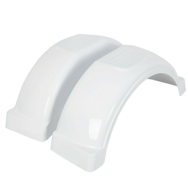 Set Of 2 Single Axle Trailer Fenders w/ Top Step For 13" Wheels Tires