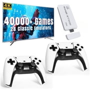 ZYTKWT M15 Retro Gaming Stick, 4K HDMI Output, Dual 2.4G Controllers, Plug-and-Play Video Game System for TV, 64G
