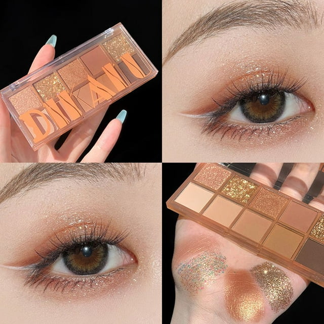 10 Colors Eyeshadow Palette Smooth Easy to Color Eyeshadow for Party Cosplay Makeup 1