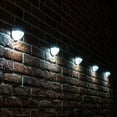 thumbnail image 4 of Lámpara de pared con Sensor de luz Solar para jardín, 2 uds., lámpara de valla de jardín impermeable para exteriores, luz Led de noche (luz blanca de carcasa negra) JAMW Sencillez, 4 of 4
