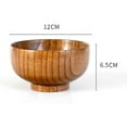 thumbnail image 1 of Wooden Bowl Wood Rice Bowls Tableware for Kitchen Food Storage Multiple Sizes, 1 of 8