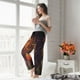 thumbnail image 5 of Fotbe Butterfly Sitting on a Flower Pantalones de Pijama para Mujer, Pantalones de Dormir, Pantalones Pj con Cordón y Bolsillos-Large, 5 of 6