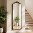Anyrose 66"x 21" Baroque Full Length Mirror Arched Vintage Floor Mirror ...