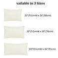 thumbnail image 7 of PiccoCasa Set of 2 Microfiber Queen 20"x30" Striped Pillowcase Soft Durable Khaki, 7 of 7
