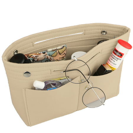 Women Travel Cosmetic Makeup Bag Insert Organizer Toiletry Bag Case Pouch Compartment Multi Pockets Handbag