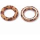 thumbnail image 2 of 10 anillos de unión con forma de anillo, recubiertos de tela, con dijes de aluminio en la parte inferior, para joyería., 2 of 2