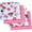 Pink, variant on Disney Minnie Mouse Happy Day Flannel Blanket, 4-Pack