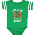 thumbnail image 3 of Inktastic Just a Kid Who Loves Bacon Boys or Girls Baby Bodysuit, 3 of 5