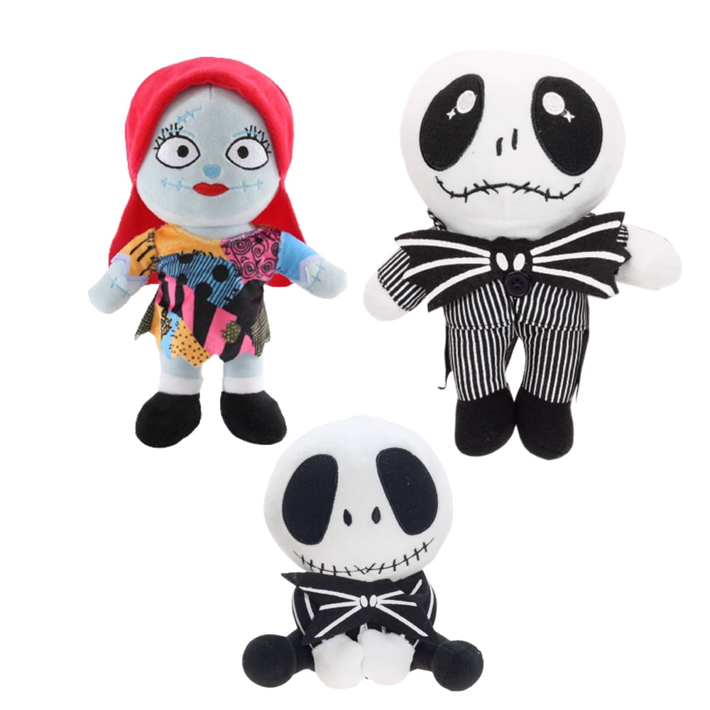 The Nightmare Before Christmas Jack and Sally Plush Doll Skeleton Jack ...