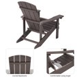 thumbnail image 6 of Sonerlic 1 Pack Outdoor HIPS Adirondack Fire Pit Chair for Patio, Deck and Garden, Brown, 6 of 9