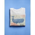 thumbnail image 3 of Underwater Whale Sweatshirt Women -Victoria Borges Designs, Female Medium, 3 of 4