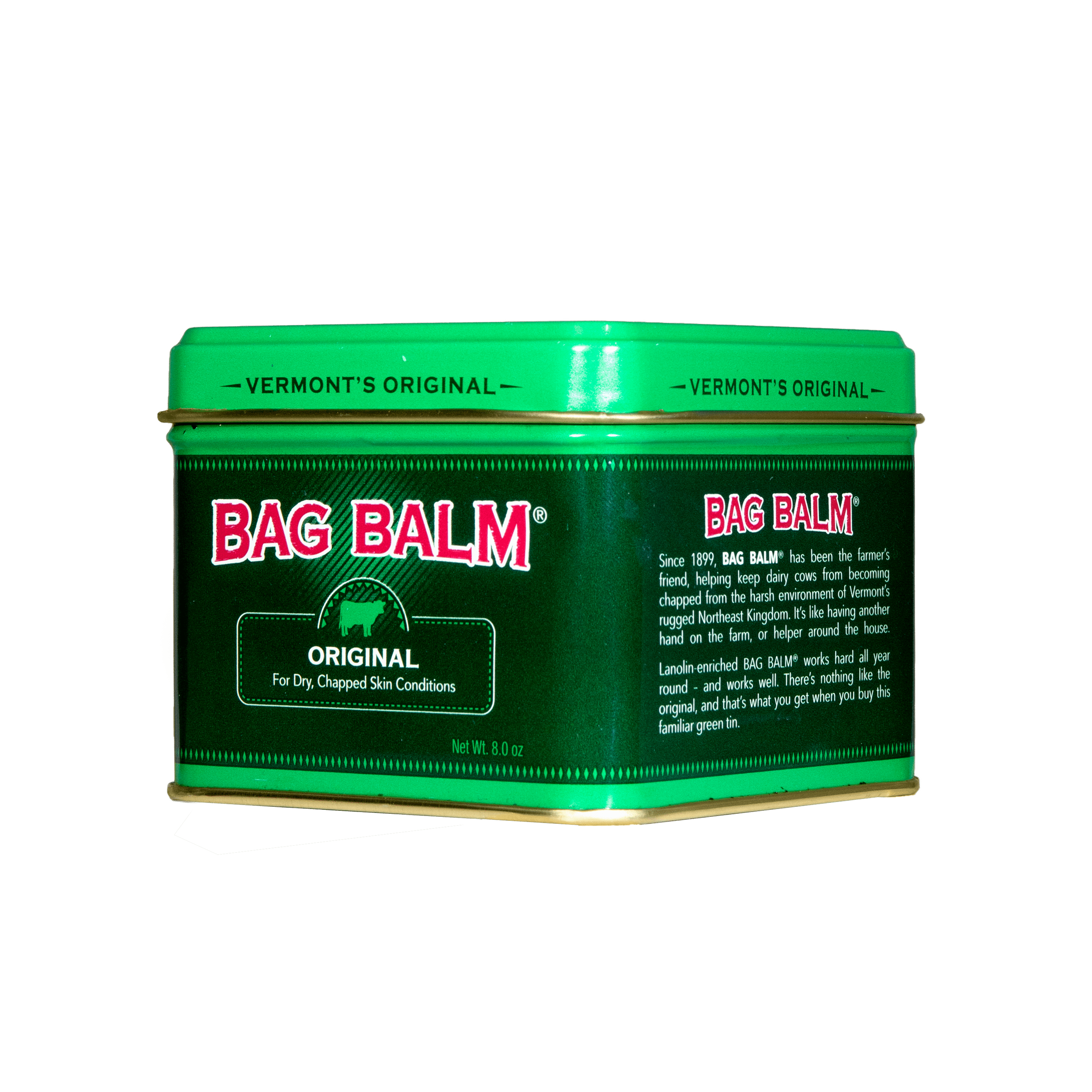 Vermont's Original Bag Balm 8oz Tin Utter Ointment Great For