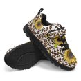 thumbnail image 4 of CHAQLIN Sunflower Cheetah Print Shoes for Kids Size 10.5 Boys Girls School Sneakers Lightweight Anti-Slip Hiking Athletic Shoes Breathable with Hook and Loop, 4 of 7