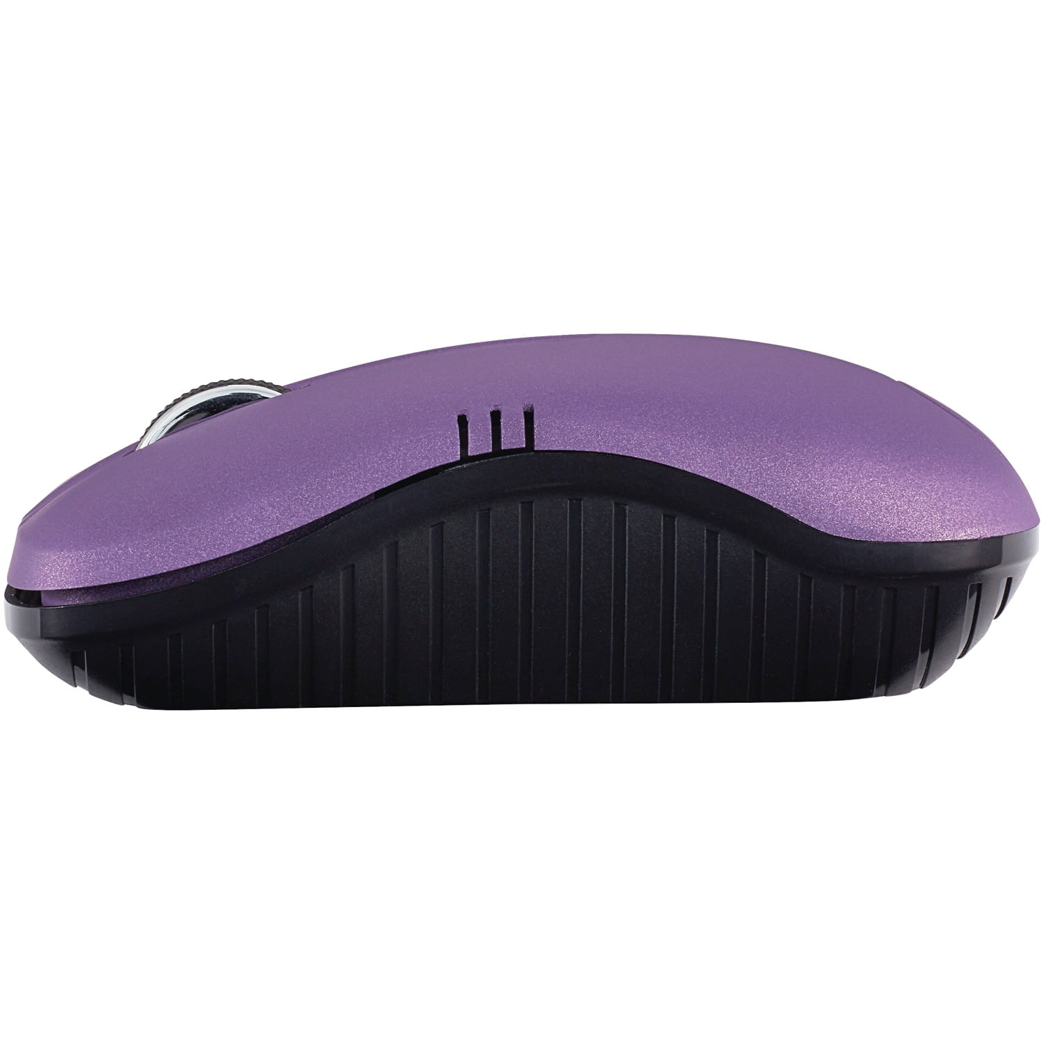 Verbatim Commuter Series Cordless Optical Computer Mouse, 3 Buttons, 2.4 GHz (Matte Purple)