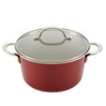 thumbnail image 5 of Ayesha Curry Home Collection 9 Pc Porcelain Enamel Nonstick Cookware Pots and Pans Set, Sienna Red, 5 of 9