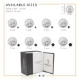 thumbnail image 5 of BEBERLINI Stud Earrings Set Of 2 Pairs Round Cubic Zirconia Stainless Steel CZ Ear Piercing Fashion Jewelry for Adult Female Size 7 mm Black, 5 of 7