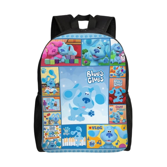 BlueS Cartoon Clues Backpack,3d Print Laptop Backpack Lightweight Casual Daypack Bookbag Multi-Function Travel Backpack