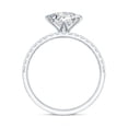 thumbnail image 2 of Rosec Jewels Certified Lab Grown Diamond Wedding Bridal Ring Set - 1 Carat Princess Cut Engagement Ring with Enhancer - EF-VS Grade, 18K White Gold, US 12.00, 2 of 8