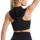thumbnail image 5 of Sujetador deportivo largo para mujer: alto impacto, sin aros, espalda cruzada, soporte integrado para yoga/estilo crop top., 5 of 7
