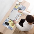 thumbnail image 3 of Long Mouse Pads for Desk,Pioneer Flower Floral Print Pattern Desk Mats on Top Of Desks, Desk Mouse Pad Extra Large with 3mm Non-Slip Base and Stitched Edge for Gaming,Office,Work,Home 31.5"x11.8", 3 of 6