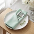 thumbnail image 4 of Unique Bargains 6Pcs Cotton Washable Cloth Napkins Bean Green 16x16inch, 4 of 6