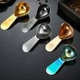 thumbnail image 4 of Coffee Scoop 2 Tablespoon (30ml) Stainless Steel Measuring Spoons for Ground Coffee Color Contrast Thickened Reusable Tablespoon for Coffee Milk Powder Fruit Powder, 4 of 5
