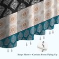 thumbnail image 6 of Colorful Pioneer Flower Pattern Shower Curtain 36"x72" ,Bathroom Decorative Shower Curtains Set with 12 Hooks,Modern Waterproof Washable Shower Curtain, 6 of 6