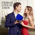 thumbnail image 2 of GLAMOUR BOUTIQUE 7-Piece Forever Flowers Heart Shape Box - Preserved Roses, Immortal Roses That Last A Year - Eternal Rose Preserved Flowers for Delivery Mothers Day & Valentines Day - Blue, 2 of 8