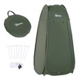 thumbnail image 1 of Outsunny Pop Up Shower Tent for Outdoor Camping Beach, Army Green, 1 of 10