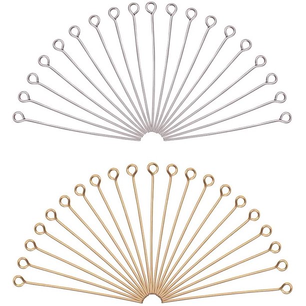 Eye Pins and Head Pins in Jewelry Findings