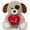Dog, variant on Valentines Teddy Bear Soft Stuffed Animal Plush Toy I Love You Bears Holding Red Heart for Girlfriend Valentine's Day, Wedding, Anniversary, Birthday, White