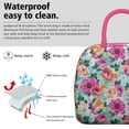 thumbnail image 3 of Lunch Bag Lunch Box for Women Reusable Insulated Lunch Cooler Bags,Large Capacity for Work Travel Picnic,Water-Resistant Pioneer Colorful Floral Lunch Tote Bag Gifts for Woman Mom Rose-red, 3 of 6