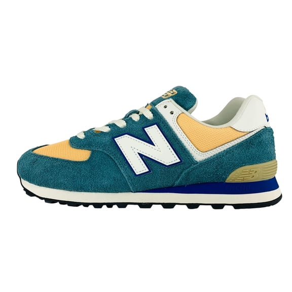 New Balance 574 Green Orange Men's Shoes Sneakers U574GPB, Men's U.S. Shoe Size 9.5