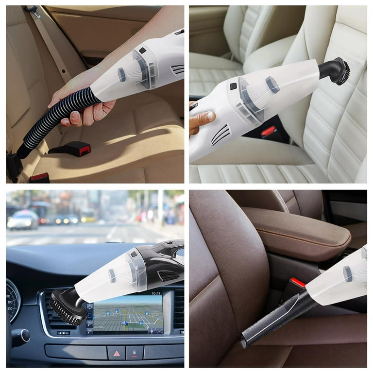 Handheld Vacuum Cordless,Car Vacuum Cleaner,Portable Cordless Vacuum Wired  Vehicle Automotive Household Dry Wet Dual-purpose High-power Rechargeable  Hand-held Vacuum Cleaner 