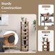 thumbnail image 3 of Zapatero vertical de 8 niveles, organizador de zapatos alto y estrecho, zapatero que ahorra espacio con estante extraíble para sala de estar, dormitorio, entrada, dormitorio, apartamento (marrón, 3 of 4