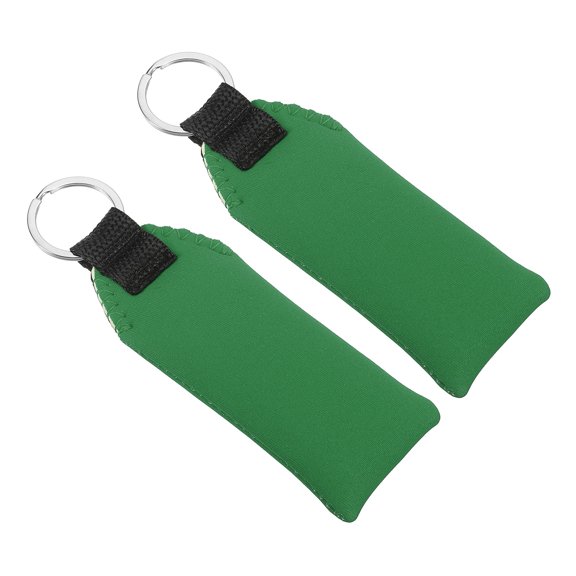 Uxcell 5.3 x 1.8 x 0.8 Inches Floating Neoprene Boat Keychain Waterproof for Water Sports 2 Pcs Green
