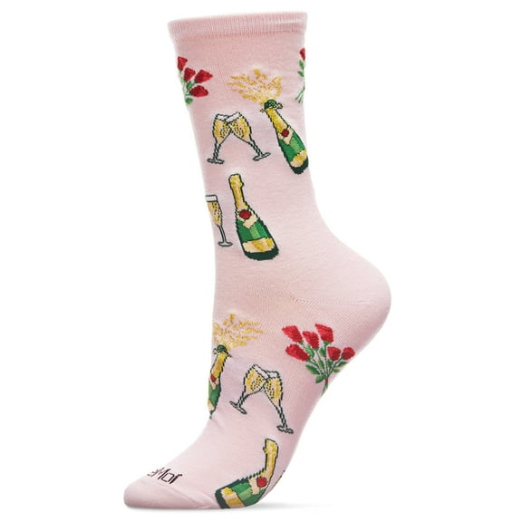 MeMoi Champagne Celebration Bamboo Blend Crew Socks - Mens - Male